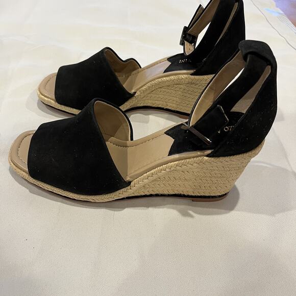 Enzo Angiolini Espadrille Wedges Womens Size 8 Medium Petrina Leather Sandals Sh - Picture 10 of 15